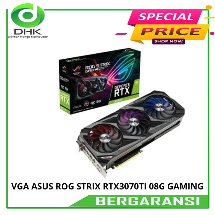 BISA GOSEND VGA ASUS ROG STRIX RTX3070TI 08G GAMING