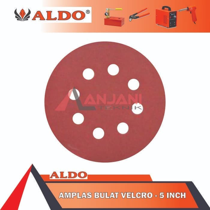 ALDO AMPLAS BULAT VELCRO 5 INCH 5INCH GRIT 60 80 100 120 150 240 400