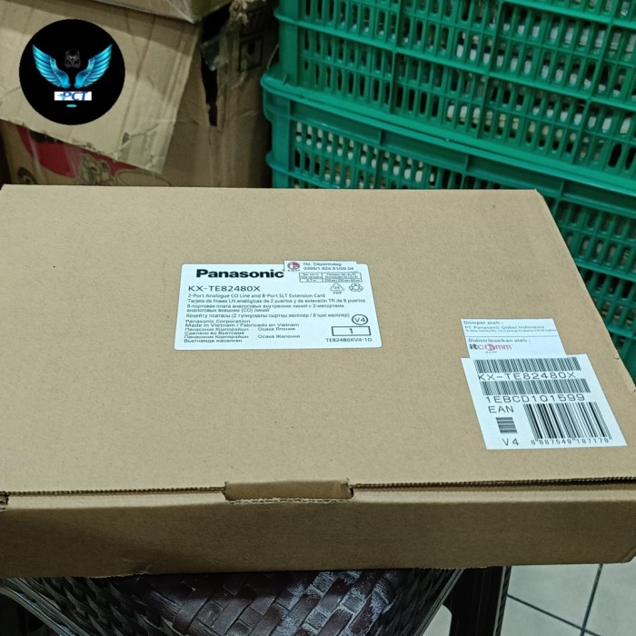 KX-TE 82480 Card 2 Lines- 8 Ext Pabx KX-TES 824 Expand Card