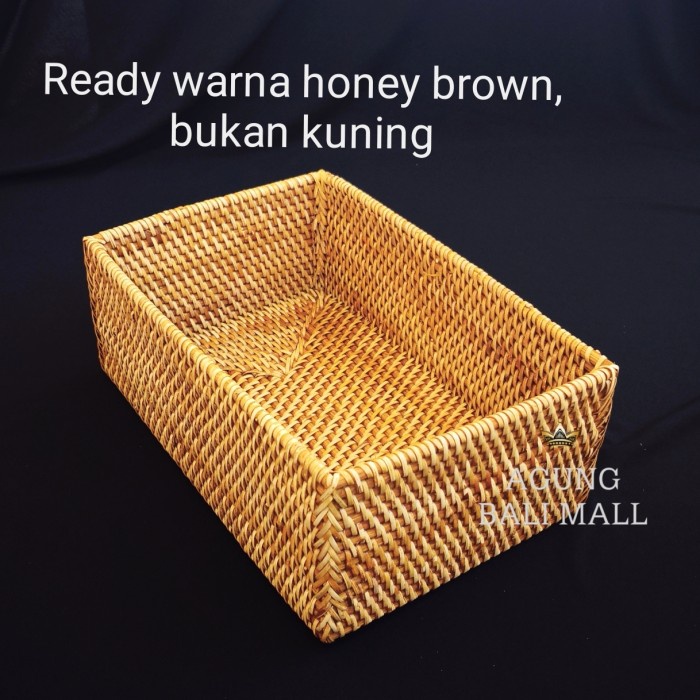 Keranjang Rotan Persegi Panjang/Box Rotan/Anyaman Rotan Serbaguna Terlaris