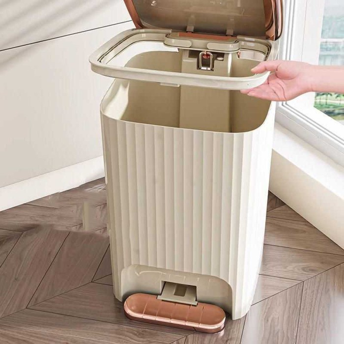 Tempat Tong Sampah Pedal Injak Kaki Tong Sampah Dapur Kamar Mandi Injak Pedal Kaki Praktis Trash Bin
