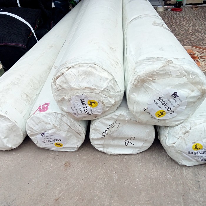 PREMIUM terpal roll / gulungan 100 x 2 meter A8 putih merk Korea SAGITARIUS