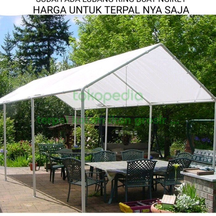 PREMIUM TERPAL TENDA PUTIH 3X3 METER terpal putih
