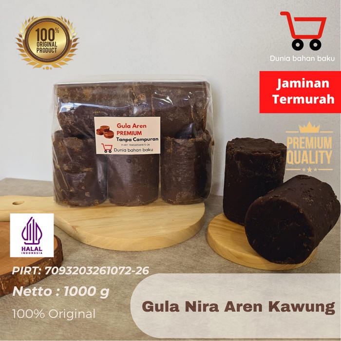 

NeW 1kg Gula Nira Aren Kawung Asli 100% Alami Bukan gula kelapa