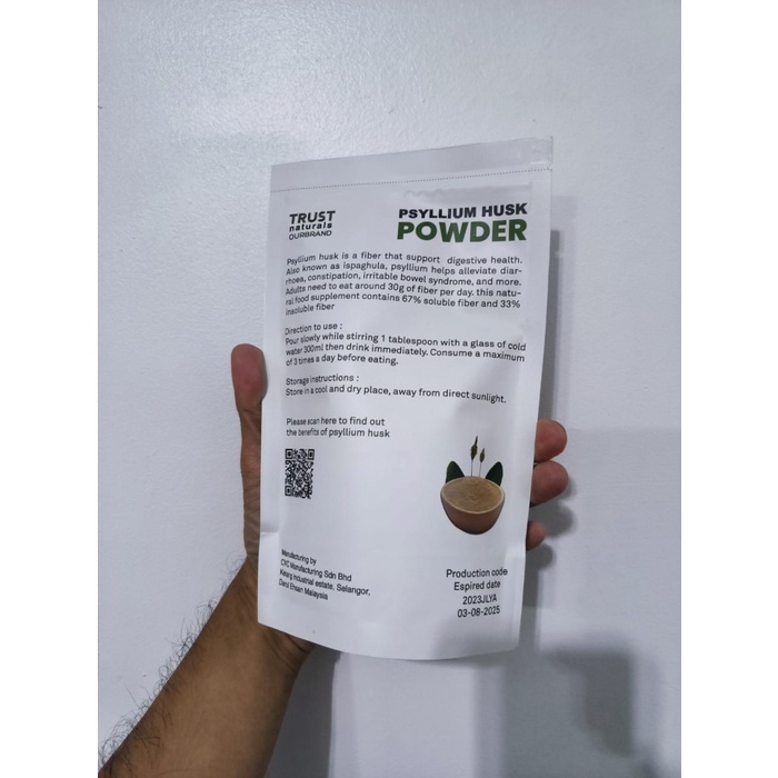 

NeW Psyllium Husk Powder Murni Halus 250 gram dari Trust Naturals