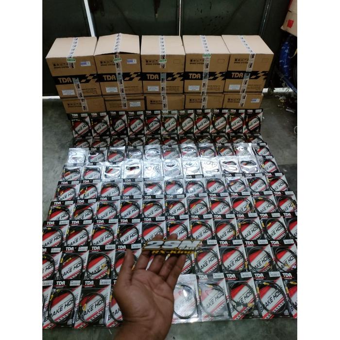 terbaru !!! selang rem tdr rx king selang rem tdr carbon 35 inch / 90cm ready