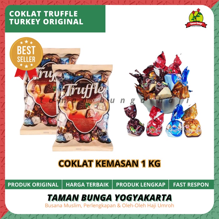 

Wdo - Coklat Truffle 1Kg / Cokelat Premium / Coklat Turkey / Oleh Oleh Haji Umroh