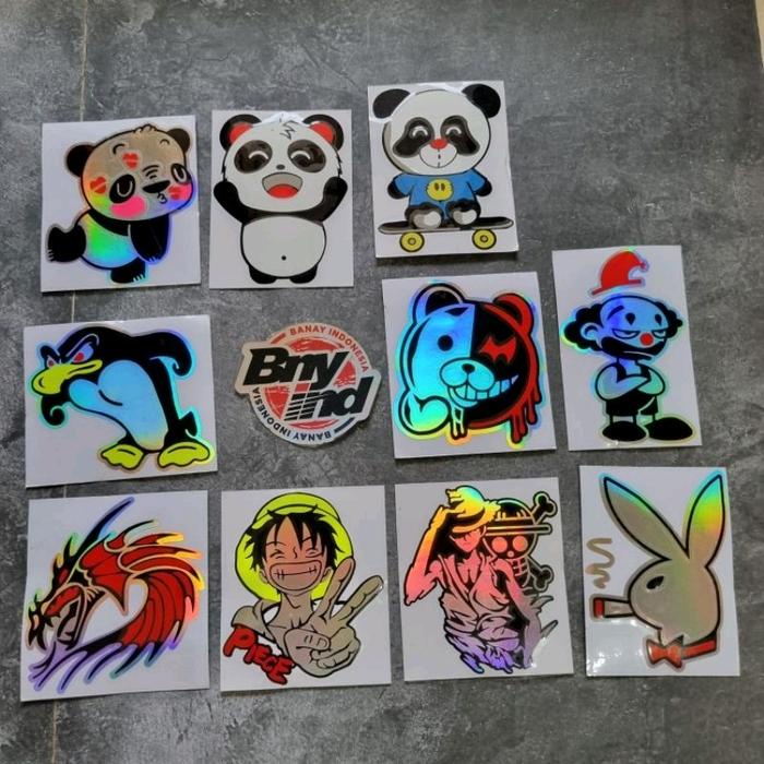

Sticker Stiker Play Boy Naga Pinguin Panda One Piece Cutting