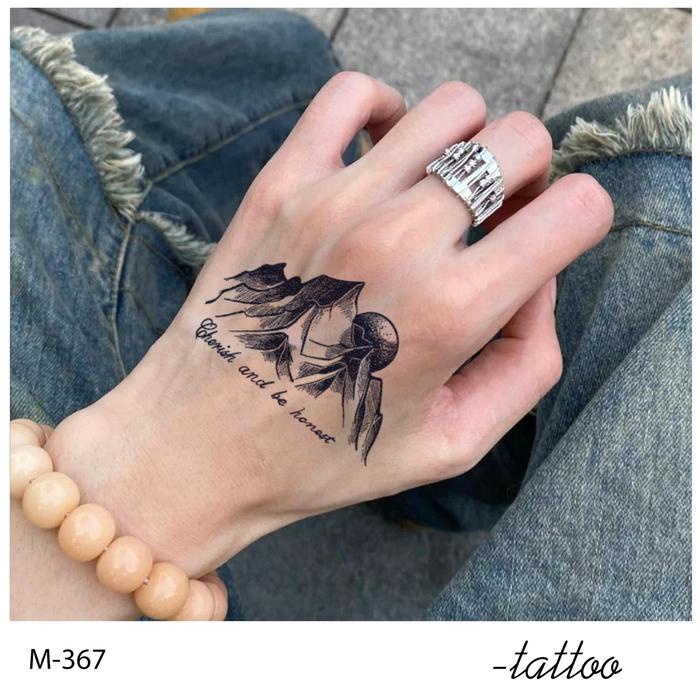 Zoar Y65 Stiker Tato Temporary Semi Permanen Tahan Lama Tattoo Menempel Dekorasi Seni Untuk Pria Dan