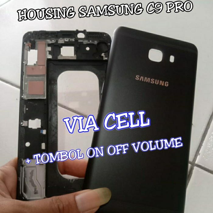 BACKDOOR BACK COVER CASING HOUSING FULLSET FRAME LCD SAMSUNG C9 PRO