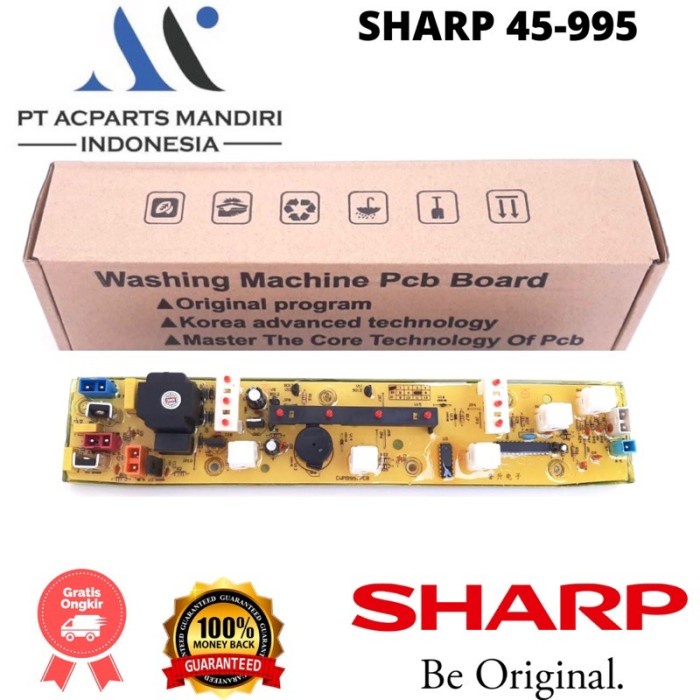modul pcb mesin cuci sharp ES-F800T-BL