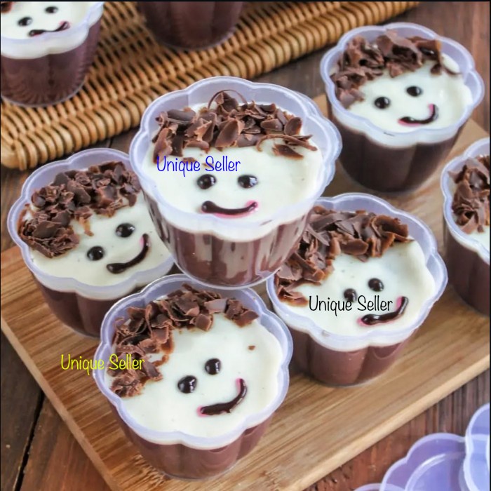 CUP PUDING PELANGI / CUP JELLY AGAR PELANGI / CUP PUDDING KODE 315