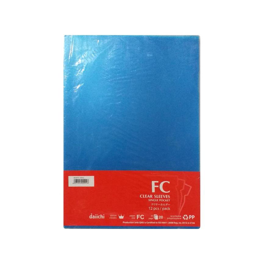 

Gramedia Pettarani - Daiichi - Map L Clear Sleeves Ukuran FC Warna Biru