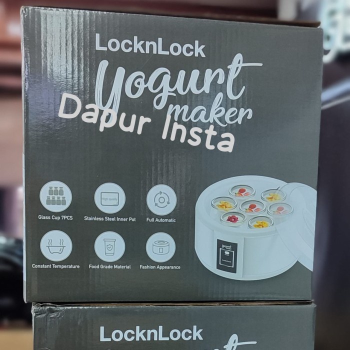 READY LOCK N LOCK YOGURT MAKER ORIGINAL ASLI LOCK & LOCK FOOD GRADE, STAINLESS INNER POT LOCKNLOCK