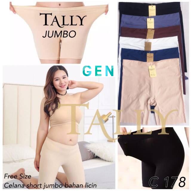 ORIGINAL Short Pants Tally 172 / 174 / 175 / 176 / 178 Short Pants Jumbo Wanita Seamless Tanpa