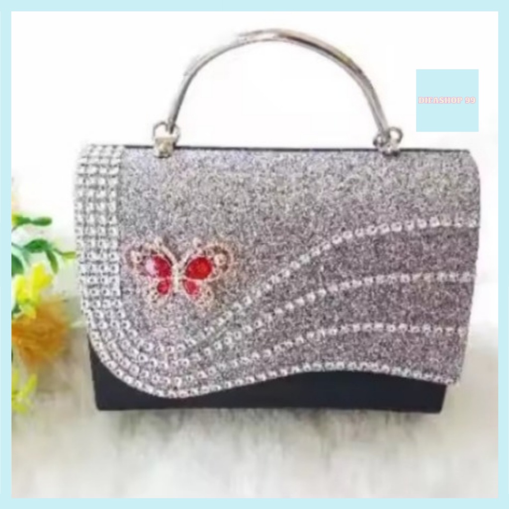 DISKON TAS SELEMPANG PESTA KONDANGAN MANTENAN RESEPSI WANITA ELEGAN BAHAN SINTETIS