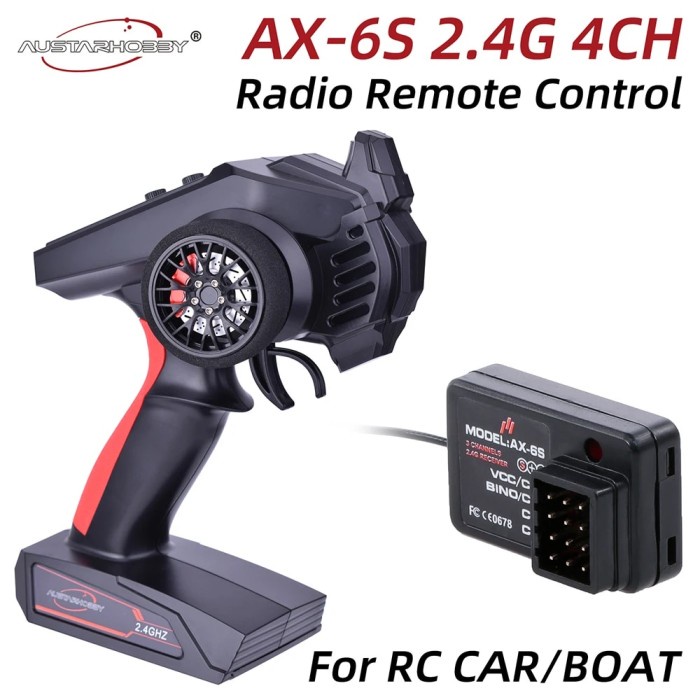 AUSTAR AX6S 2.4G 4CH Wireless Radio Remote Control Transmitter with