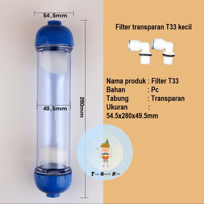 T33 Filter Housing Clear Refillabel