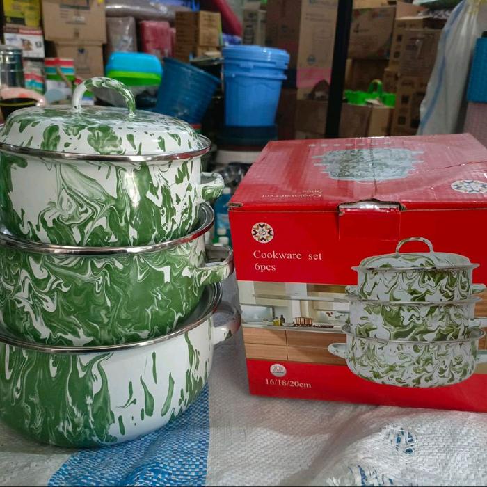 terbaru  panci reona 3set motif bunga ready