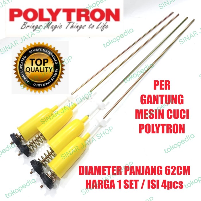 SHOCK BREAKER SUSPENSI PER GANTUNG MESIN CUCI POLYTRON TOP LOADING