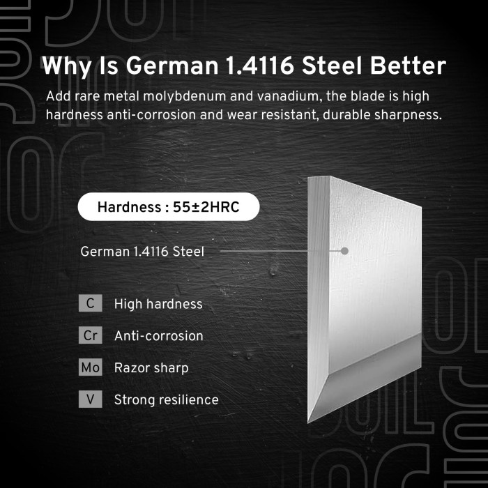 Pisau Dapur Super Tajam Chef Knife Stainless Steel Baja - Joil