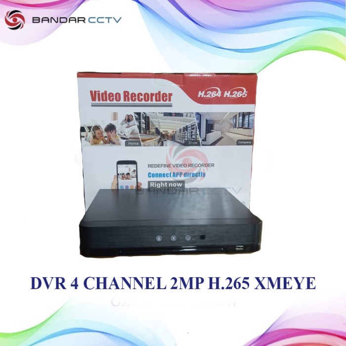 DVR 4 annel 2MP H.265 (Aplikasi XMEYE)