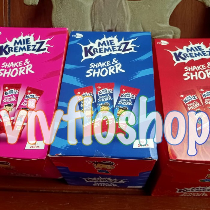 

Mie Kremezz Shake & Shorr (Mie Kremes/Anak Mas) Mix Box (24 x 12 gram)