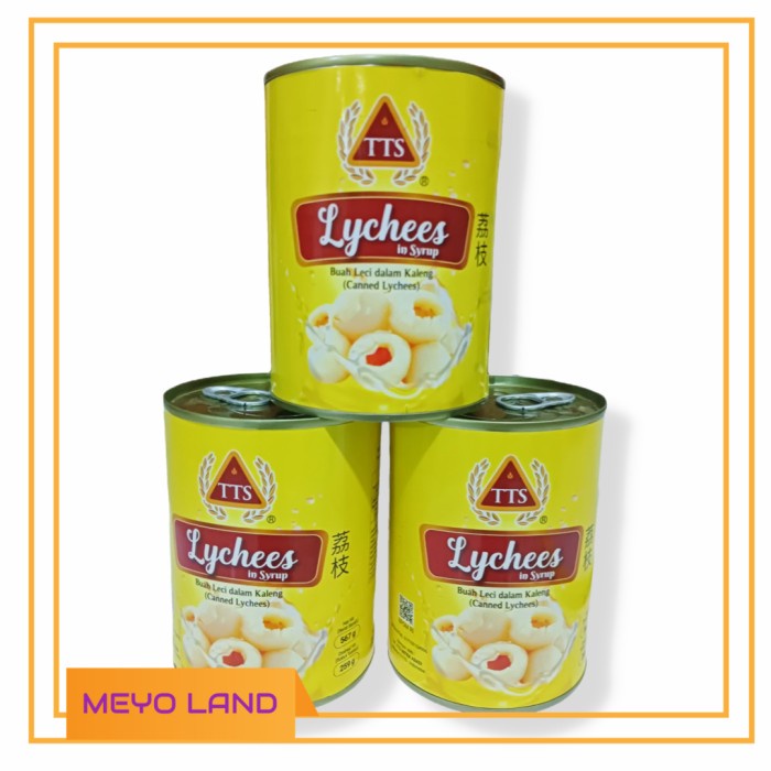 

TTS Leci Kaleng / Lychees In syrup 567gr / Lychee kaleng buah