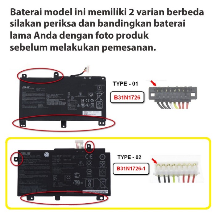 Baterai Asus FX505DT FX505DD FX505DU FX505DV FX505G FX505GE FX505GT