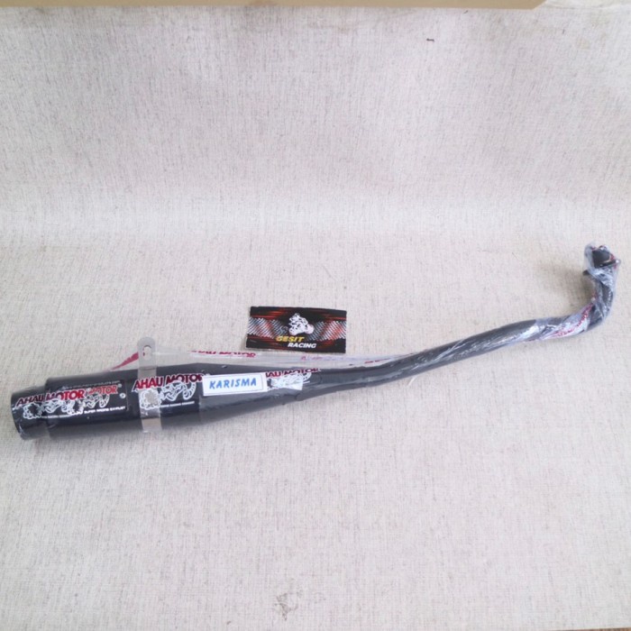 Murah Knalpot Ahau Supra X 125-Blade-Karisma Ori Black Edition