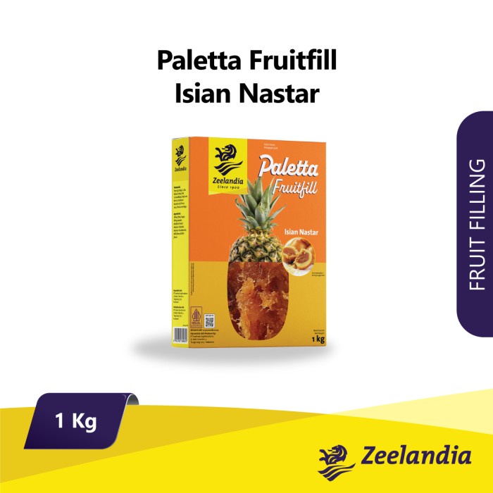 

Ready Stok" Zeelandia - Paletta Fruitfill Isian Nastar 1 Kg - Isiin Buah Nanas