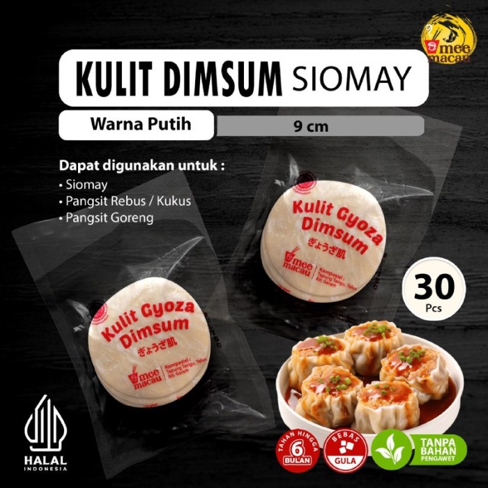 

Ready Stok" Kulit Pangsit Siomay Dimsum Bulat Mee Macau 150 Gram Halal Mui