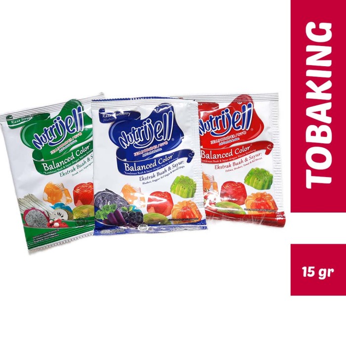 

Ready Stok" Nutrijell Balance Color 15Gr Nutrijel Colour Blueberry Sirsak Delima