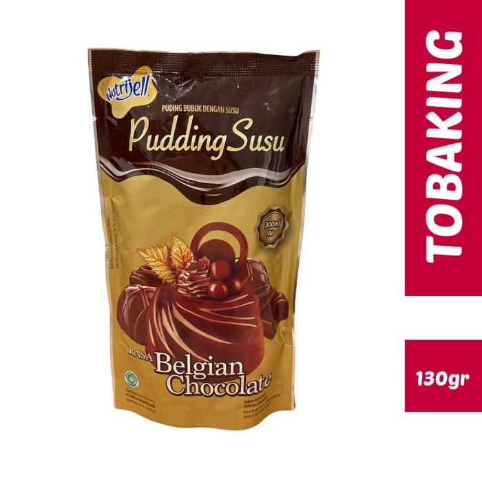 

Ready Stok" Nutrijell Pudding Belgian Chocolate Puding Susu Cokelat Belgia