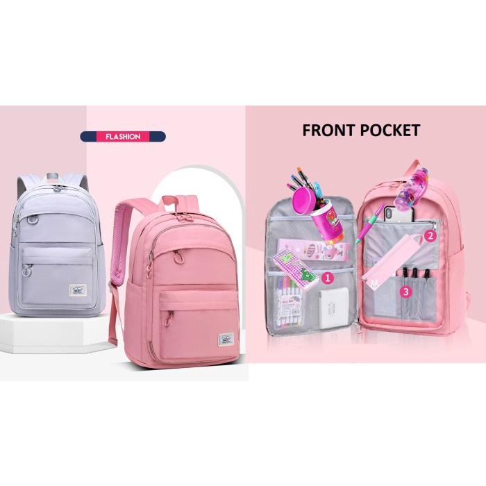 DRAB5212 Tas Ransel Anak / Tas Sekolah Anak perempuan / Tas sekolah SD
