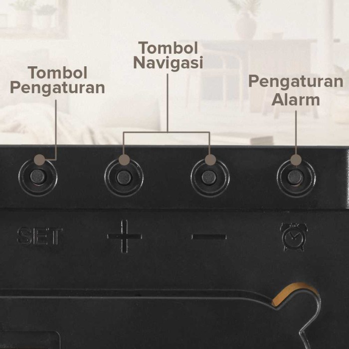 terbaru  smart jam meja digital led angka jam dinding timer alarm baterai remote modern minimalis
