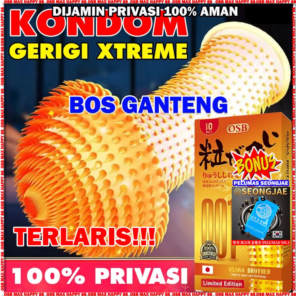 Kondom Gerigi 001 Bersisik Tertipis, Condom bergerigii, berduri Ultrathin 001