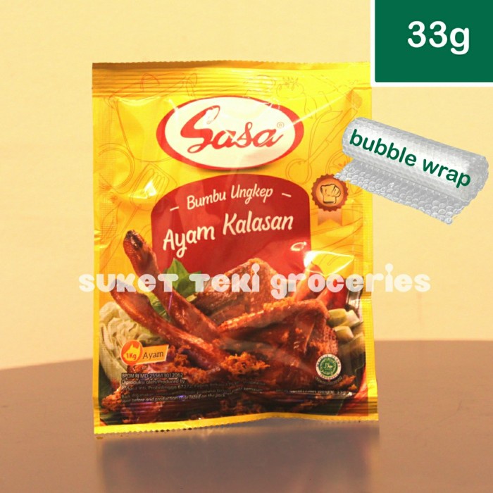 

Sasa Bumbu Ungkep Ayam Kalasan / Kuning per Renceng isi 10 Sachet