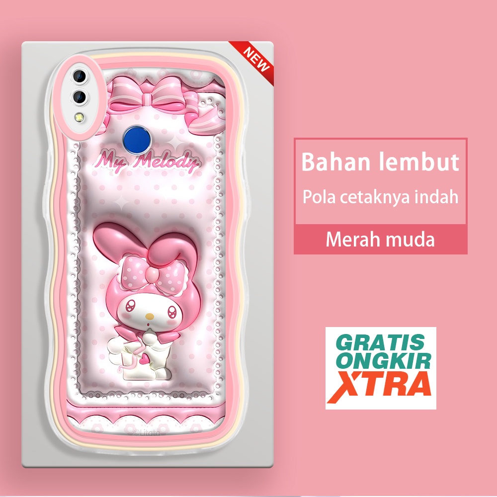 Casing HP Realme 3 pro C2 C2S C61 C63 A1K 12C  Pola Cute my melody 3D  Soft Case Nyaman Trendy Gelom
