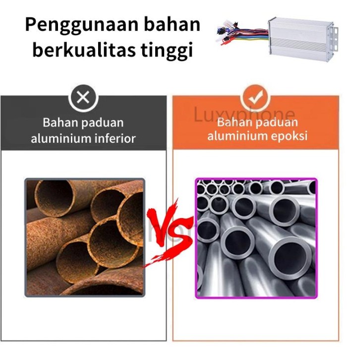 ! KONTROLER SEPEDA LISTRIK CONTROLLER SEPEDA LISTRIK 36V 48V 350W DC BRUSHLESS CONTROLER SEPEDA