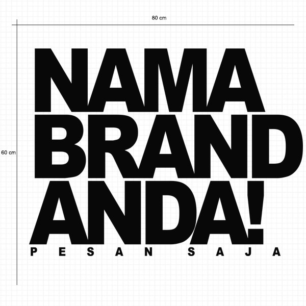 [duts] - Cutting Sticker Custom Tulisan Kata untuk Kaca dan Dinding Cafe Resto Toko Usaha Kantor