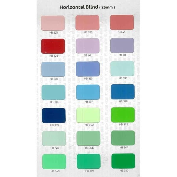 Paket Tirai Horizontal Blind Gorden Alunium Tirai Slimline