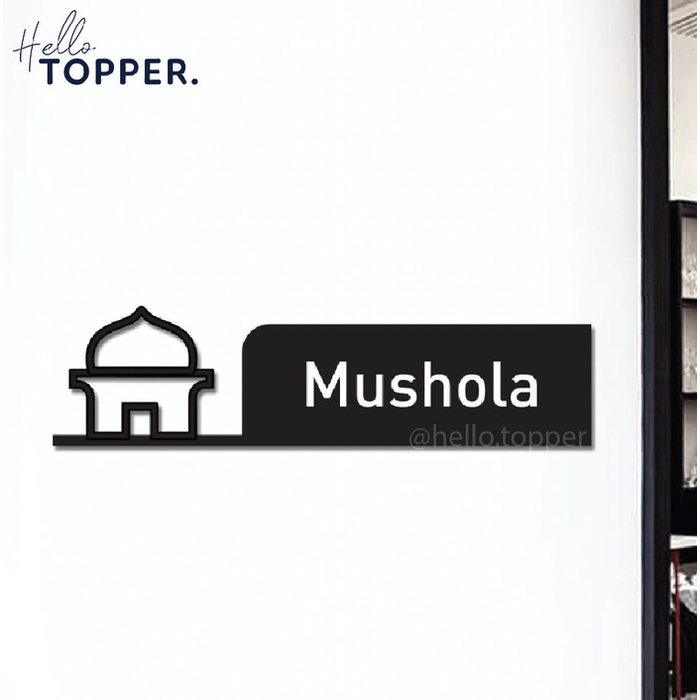 

Sign Akrilik Mushola Acrylic Signage Mushola Hollow Uv Print