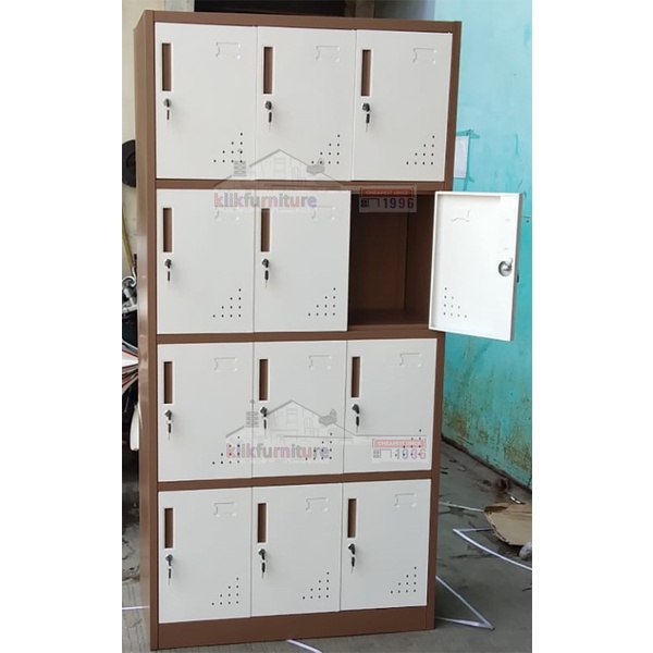 

Loker Locker Besi 12 Pintu Acelo 12 Coklat