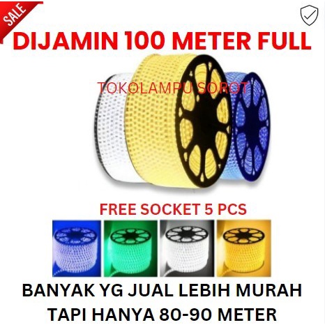 LAMPU LED STRIP 5050 SMD 100 METER LED STRIP SELANG 5050 100M SMD LED