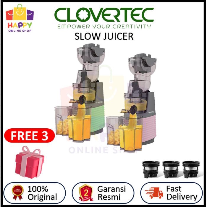 Clovertec Slow Juicer Buah Tanpa Ampas Cold Pressed