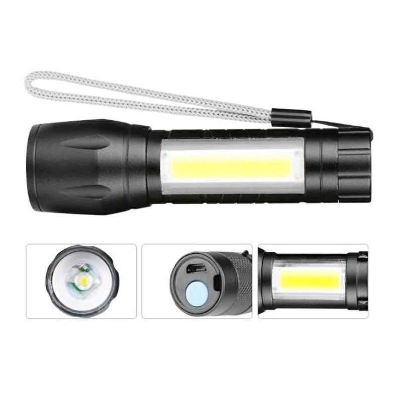 Lampu Senter Mini SWAT COB Mini Senter SWAT Lampu Hiking Senter Camping