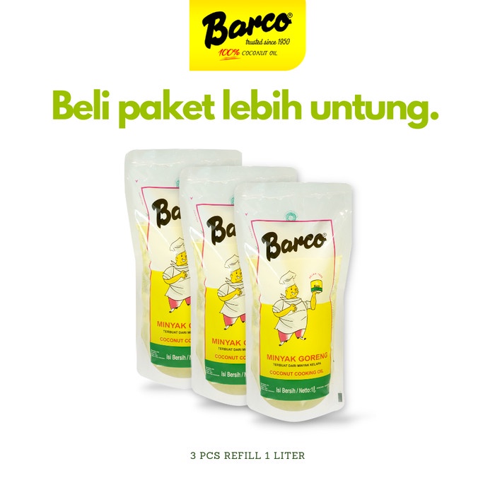 

Promo!! Minyak Goreng Barco Pouch 1 Ltr