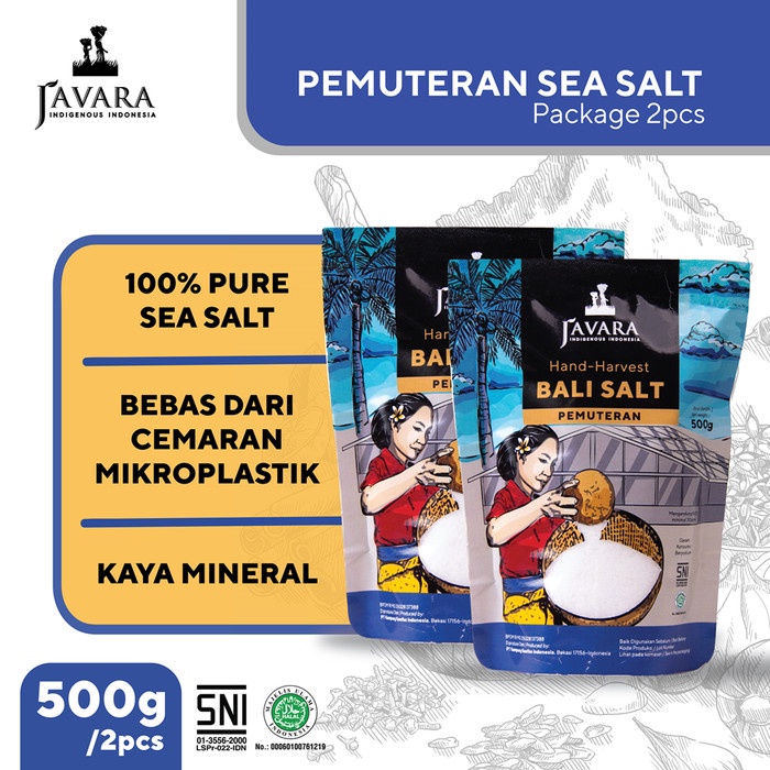 

Kemasan Twinpack Javara Pemuteran Sea Salt Garam Laut Murni 500 G - Garam Sehat - Tanpa Rafinasi -