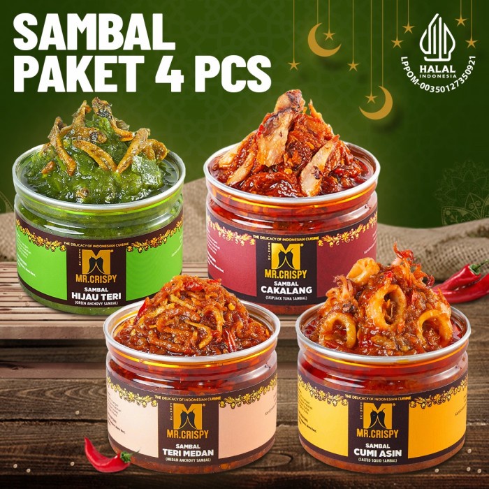 

Paket Sambal Hemat 4Pcs Mr Crispy